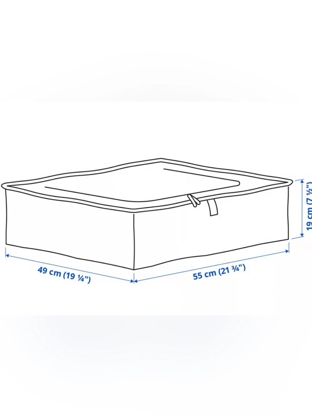 NWT Set of 4 IKEA PARKLA Underbed Storage Cases Organizer Bag Bin Set Orange Zip